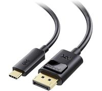 32.4Gbps USB C to Displayport Cable, Unidirectional Type C to DP Display Port Adapter, 4k@60hz UHD 1.8m Cord Converter for Xiaomi, Apple, Lenovo, Hp, Dell, Huawei, Asus, Acer and Other Models