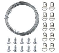 32.5 Feet (10m) Picture Hanging Wire Heavy Duty Metal Hanging Wire Metal Wire Photo Frame Hanging Wire for Photo Frame Mirror Artwork Clock, 0.75mm/0.03inch
