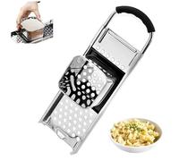 32.5 x 11cm Stainless Steel Spaetzle Maker, Homemade Kitchen Pasta Cooking Tools, Manual Maker for Making Egg Noodle and Dumpling Press, Noodle Maker with Safety Pusher & Comfort Rubber Handle