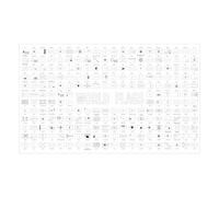 32*54" Global World Flags Coloring Poster International Country Flags Wall Doodle Art Coloring Education Poster All Countries Flags Coloring Tablecloth for Kids Classroom Home Birthday Party
