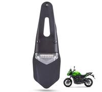 32.5x10.5x4.5cm / 12.8x4.1x1.8inch LED Taillight, LED Rear Fender License Plate Lights ABS Motorbike Light Warning Safety Light Reflector Rear Tail Light for Motorbike Dirt Bike (Silver)