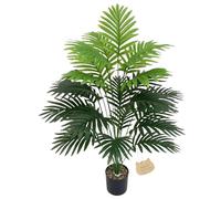 32.7"/36.2" Artificial Parlor Palm Tree - Realistic Faux Indoor Plants with Bendable Stems, for Home/Living Room/Office Decor (Floor Plant) (36.2")