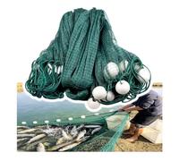 32.8-196' Long 2 3 4 6 CM Mesh Polyethylene Fishing Drag Net, Beach Seine Bait Fish Mesh Fishing Net Easy Throw with Sinker Floats for Seining Minnows, Shiners(1F,H4m/13.1Ft L40m/131Ft)