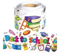 32.8 Feet Back to School Bulletin Board Borders, First Day of School Scalloped Border Welcome Back Trim Border Roll for Office Classroom Bulletin Boards Chalkboard Wall Decor