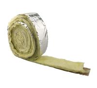 32.8 Feet Foiled Back Fiberglass Pipe Insulation Wrap Foam Wrap Tape Ceramic Water Pipe Insulation Wrap for Winter Outdoor Pipe