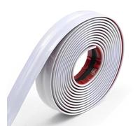 32.8 Ft/10 M Self-Adhesive Wall Trim, Peel and Stick PVC Flexible Molding Trim, Inside & Outside Corner Trim for Wall Edge Corner Protector(White)
