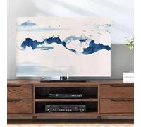 32-80 Inch Indoor TV Dust Cover Art Cloth Design Dustproof LCD Screen Protector Breathable & Water-Resistant Easy To Install Fits Most Flat Screens-Scenery2||70inch