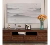 32-80 Inch Indoor TV Dust Cover Art Cloth Design Dustproof LCD Screen Protector Breathable & Water-Resistant Easy To Install Fits Most Flat Screens-Scenery||32inch