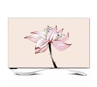 32-80 Inch Indoor TV Dust Cover Indoor Peony Pattern LCD Stretchable Screen Protector for Curved TVs Dustproof Slipcover with Non-Slip Design Living Room Decor-flower||37-39inch