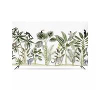 32-80 Inch Indoor TV Dust Cover Jungle Pattern Universal Fabric Waterproof Dust Proof Screens Protector for LCD/LED TVs Scratch-resistant Decorative-Tree2||49-52inch