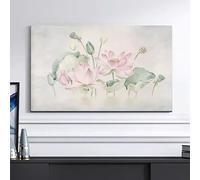 32-80 Inch Indoor TV Dust Cover Lotus Flower Universal LCD TV Screen Protector Non-Slip Breathable Cloth Dust Proof Display Cover for Flat Screen TVs-flower||65inch