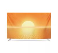 32-80 Inch Indoor TV Dust Cover Stretchable Fabric Sunrise Sunset Decorative Painting Display Protector for Computer/LED Screens Art Screen Protective Case-sunrise4||37-39inch