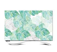 32-80 Inch Painting Pattern TV Cover Indoor Dust-Proof Screen Protector Televisions Anti-Scratch Protection with Elastic Edges Indoor Living Room Art Decoration-leaves||75inch