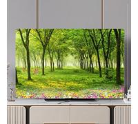 32-80 Inches Indoor Universal TV Cover, Dustproof TV Screen Protector Dust Proof Cover, Painting Pattern Television Cover, Indoor Display Cover TV Dust Cover(Color1,40-43inch)