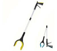 32"/81 cm Litter Picker Foldable Magnetic Pick Up Tool Helping Hand Leaf Grabber Garden Stick Rubbish Picking Heavy Duty Long Handle Disabled Mobility Rotating Reaching Aids Assorted Colour (1pc)