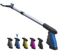 32"/81cm Power Grip T9, Grabber Tool, Wide Jaw, Foldable Litter Picker, Steel Cable, with 96 Grip Points for Firm Grip, 32" with Magnet,
