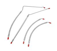 32-864589 32-864588 Hydraulic Ram Cylinder Hose Kit Compatible with Mercruiser Alpha One with Trim Cylinder(15-9/16") & Bravo 1 2 3 X, Trim Tilt Hydraulic Hose Replace 32-99904Q, Pack of 4