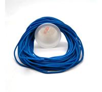 32.8ft 2mm Diameter Solid Rubber Fishing Line, Red Fluorescent Green Blue Orange Solid Round Elastic Rubber Rope