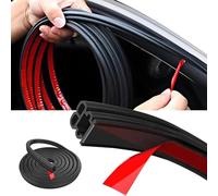 32.8Ft Car Door Seal Waterproof Strip Self-Adhesive Thickened Rubber Sealing Strip Car Door Draught Excluder Strip Soundproof Seal Strip for Most Car, Truck (10M)