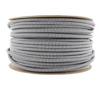 32.8ft Vintage 10m 2 conductors Fabric Flexible Lamp Round Cord, Vintage Textile Cloth Covered Wire, 2 Core Braided Cable Fabric Cloth Covered Electrical Wire Textile for Lighting DIY Projects