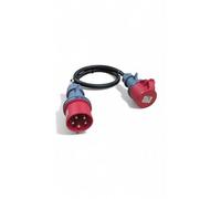 32 Amp 3 Phase Adaptor 5Pin Plug to 16Amp 5Pin Socket 0.5M-5M 415v Heavy-Duty (HO7RN-F Cable 0.5 Metre)