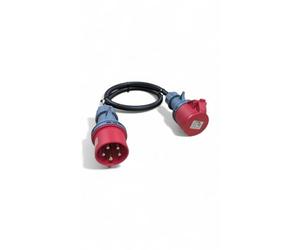 32 Amp 3 Phase Adaptor 5Pin Plug to 16Amp 5Pin Socket 0.5M-5M 415v Heavy-Duty (HO7RN-F Cable 1 Metre)