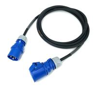 32 Amp 3 Pin 240V IP44 Single Phase Extension Lead - PCE Blue - 6mm² Heavy Duty Industrial H07RN-F Rubber Cable - 32A 1PH HO7 (25 Metre)