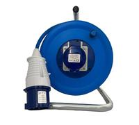 32 Amp Cable Reel, 25m Extension Lead Reel 2.5mm 240V Heavy Duty IP44 Rated BS EN60309