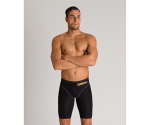 (32) Arena Race Men's Swimming Jammer Powerskin Carbon Core FX Shorts - Black / Gold