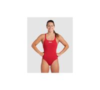 (32) Arena Team Women Swimsuit Swim Pro Racerback Solid Swimming Costume Red