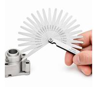 32-Blade Feeler Gauge Set, Stainless Steel Spark Plug Gap Tool 0.02-1.00 mm | Dual Metric and Imperial Markings, Gap Measuring Tool for Valve Clearances, Spark Plug, Valve, Piston and Guitar