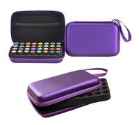 32 Bottles Essential Oils Carrying Case Nail Varnish Storage Bag EVA Essential Oil Holder Organizer Bag Nail Organizer Traveling EVA Carrying Case Nails Polish Storage Box Organizers for 1ml 2ml 3ml