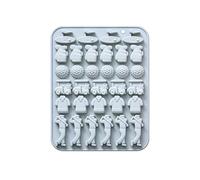 32 Cavities Golf Ball Sports Silicone Candy Mold GolfBall Chocolate Molds Golfs Bag Shirt Golfer Shaped Icecube Mold Golf Mould for Chocolate Candy Fondant Jello Sugar Baking Cupcake Decor
