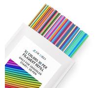 32 Colors 160pcs 3D Pen Filament Refills for 3Doodler Start 3D Pen, 2.5mm PCL Low Temperature Refills, Non-Toxic 3D Printing Pen Filament for Kids DIY Art Craft, Total 2400cm