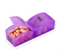 32-Compartment Pill Box Designed for 31 Days of AM PM Medication Planning Portable Lightweight Construction Suitable for Home or Travel Environments (C)