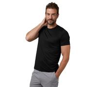 32 DEGREEES Men's Cool Classic Crew T-Shirt | Anti-Odor | 4-Way Stretch | Moisture Wicking, Black, Large