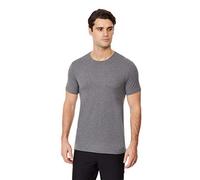 32 DEGREEES Men's Cool Classic Crew T-Shirt | Anti-Odor | 4-Way Stretch | Moisture Wicking, Dark Grey Heather, S