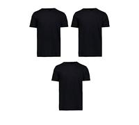 32 Degrees Cool Mens 3 Pack Short Sleeve Crew Neck (L, Black-3pack)