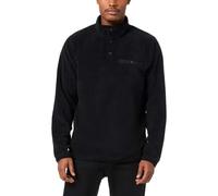 32 Degrees Heat MENS Midweight Snap Arctic Fleece Pullover jacket, Black Large (L)