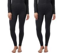 32 Degrees Heat Women's Neo Plush Thermal Base Layer Legging Multipack (UK, Alpha, M, Regular, Regular, 2, Black)