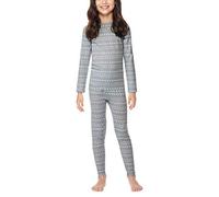 32 DEGREES Kid's Heat Base Layer Set, Lt Sleet Snowfl2, L