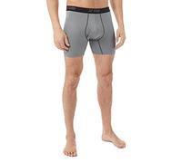 32 Degrees Men’s Cool Active Boxer Brief | Anti-Odor | Moisture Wicking | Elastic Waistband | Functional Fly, Cool Grey, Medium