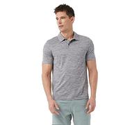 32 DEGREES Men’s Ultra-Sonic Polo | Slim Fit | Breathable | Moisture Wicking | Anti-Odor | Golf, Charcoal Space Dye, Large