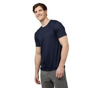 32 Degrees Men's Cool Classic Crew T-Shirt | Anti-Odor | 4-Way Stretch | Moisture Wicking, Navy, XL