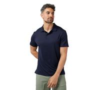 32 Degrees Mens Cool Classic Polo Shirt | Slim Fit | Moisture Wicking | 4-Way Stretch | Golf | Tennis, Navy Blue, L
