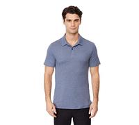 32 Degrees Men's Cool Classic Polo| Slim Fit | Moisture Wicking | 4-Way Stretch |Golf | Tennis, Deep Pacific Heather, XL