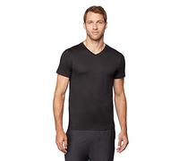 32 Degrees Men's Cool Classic Vneck T-Shirt | Anti-Odor | 4-Way Stretch | Moisture Wicking, Black, Large