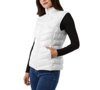 32 Degrees Women’s Lightweight Warmth Stand Up Collar Vest (White, Medium)