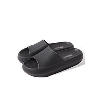 32 Degrees Women's Cloud Slide | Slip-On | Waterproof | Pillow-Like Comfort | Lightweight, Black, Small