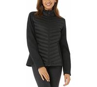32 Degrees Womens Mixed Media Jacket (Black, X-Large), Black